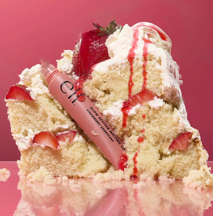 ELF Glow Reviver Melting Lip Balm  Strawberry Shortcake - Soft Pink
