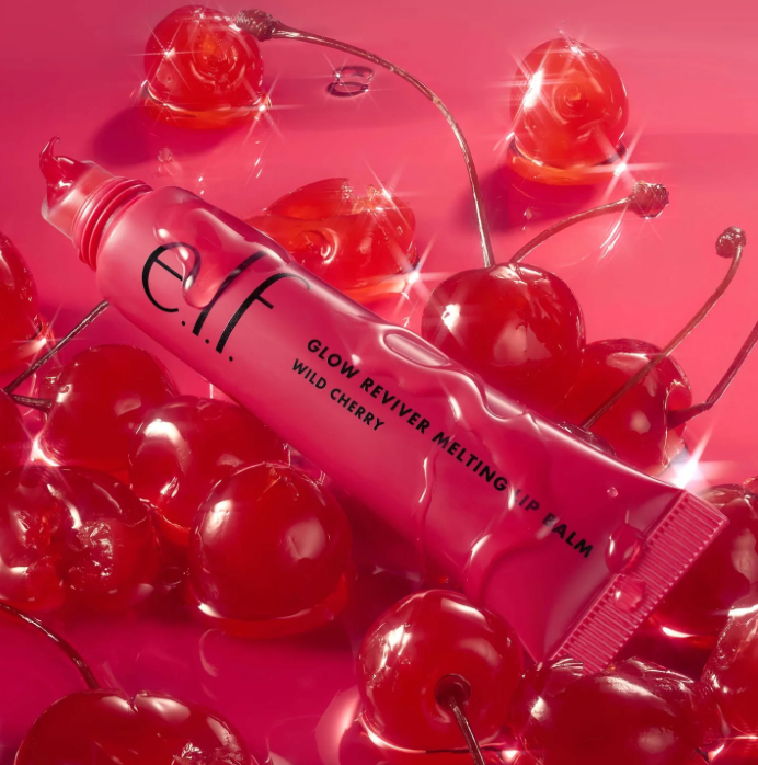 ELF Glow Reviver Melting Lip Balm  Wild Cherry - Red