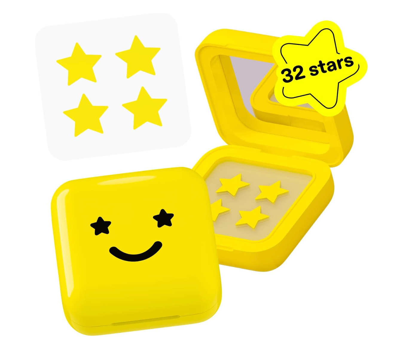 STARFACE Hydro-Star Parches Para Granitos Con Estuche Reutilizable Amarillo