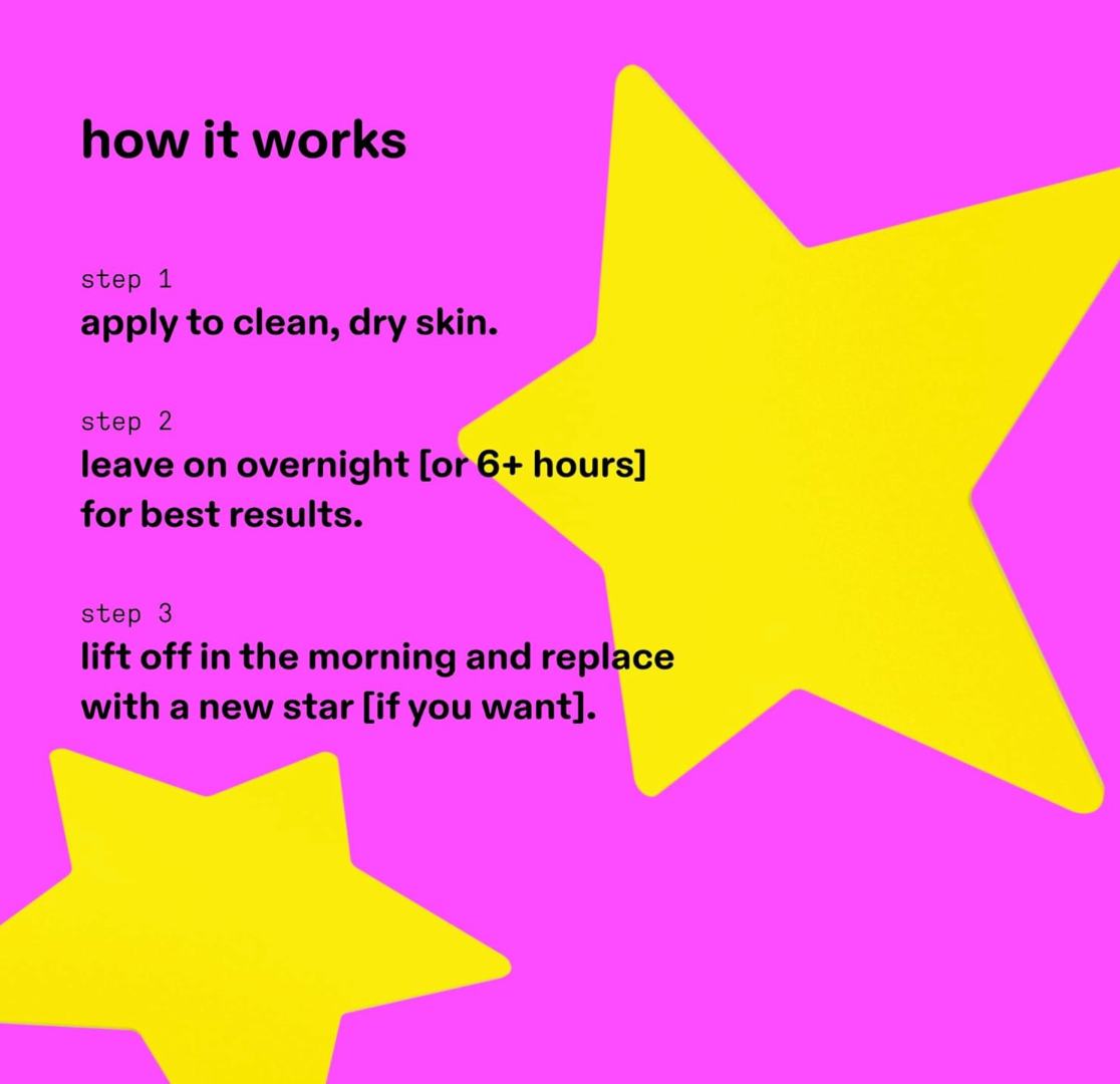 STARFACE Hydro-Star Parches Para Granitos Con Estuche Reutilizable Amarillo