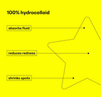 STARFACE Hydro-Star Parches Para Granitos Con Estuche Reutilizable Amarillo