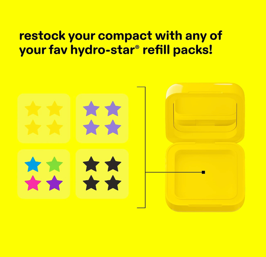 STARFACE Hydro-Star Parches Para Granitos Con Estuche Reutilizable Amarillo