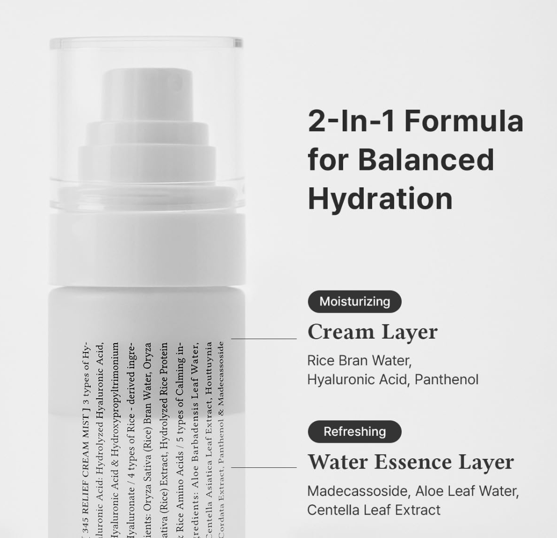 345 Relief Cream Mist Hidratante
