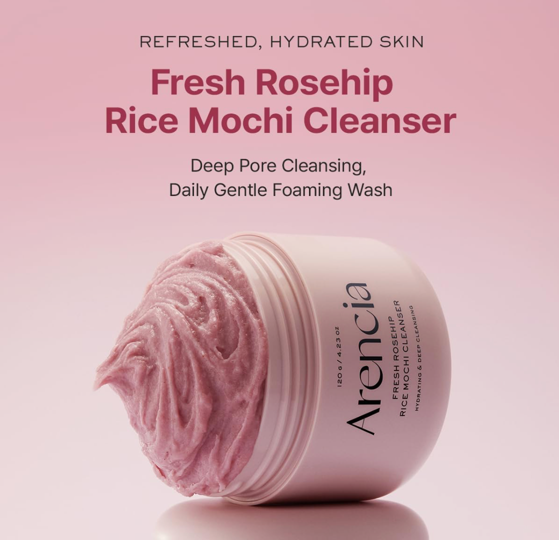 ARENCIA Fresh Rosehip Rice Mochi Cleanser