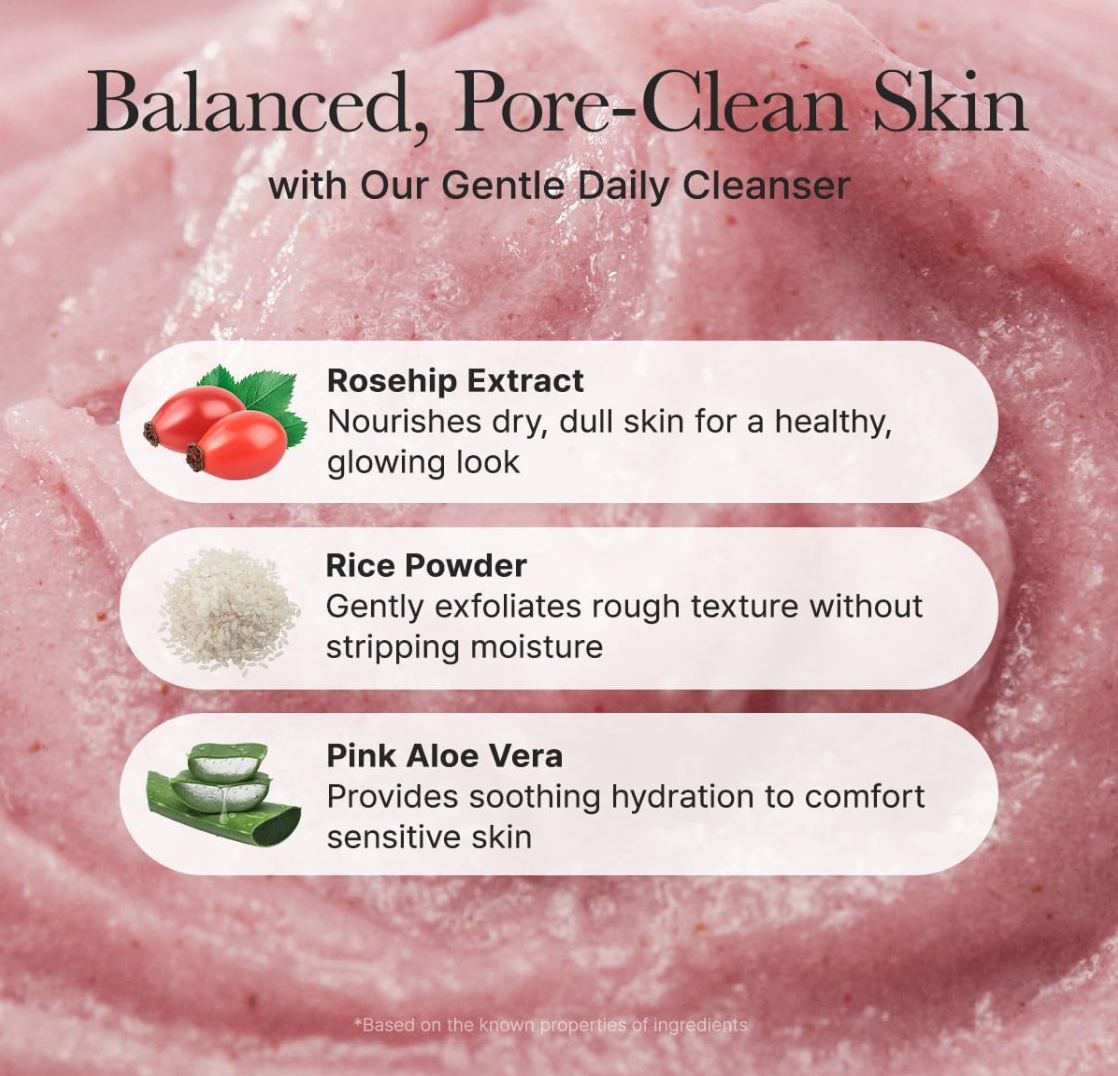 ARENCIA Fresh Rosehip Rice Mochi Cleanser