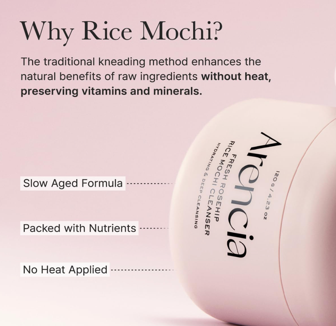ARENCIA Fresh Rosehip Rice Mochi Cleanser