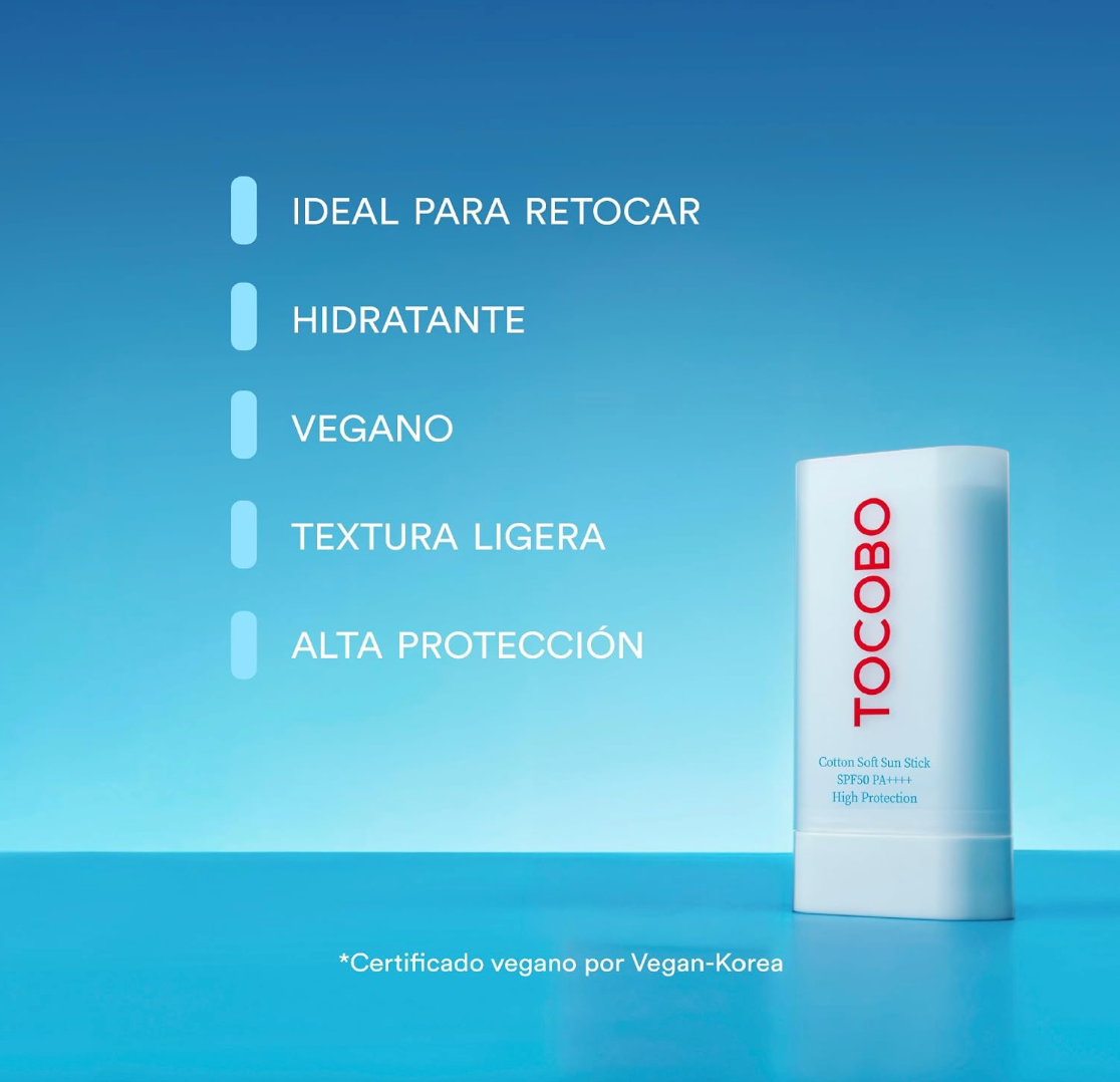 TOCOBO Cotton Soft Sun Stick Spf50 Pa++++ Protector En Barra