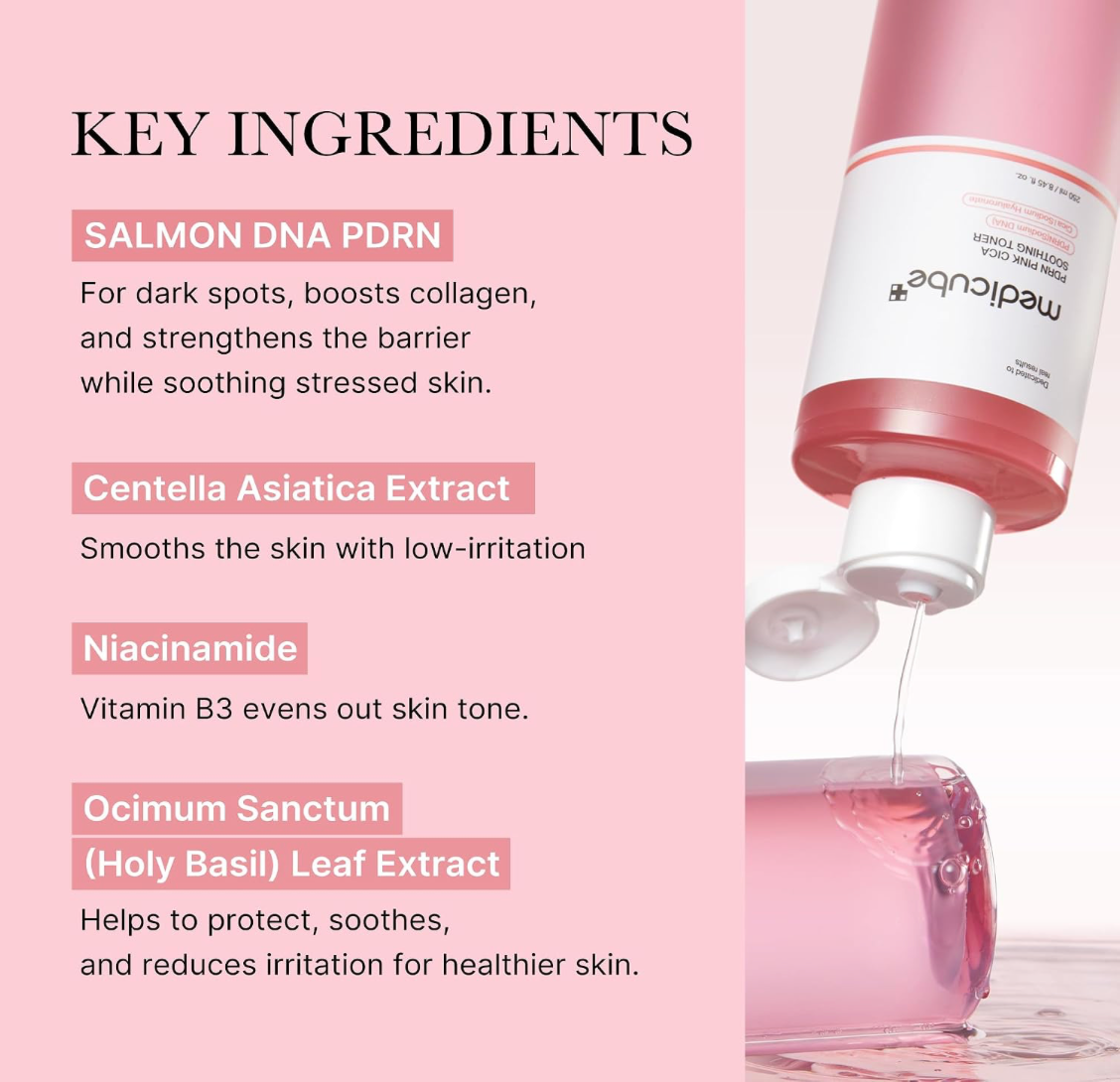 MEDICUBE Pdrn Pink Cica Soothing Toner 250ml