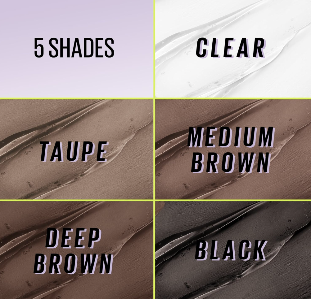 MAYBELLINE Gel para cejas tono 257 Medium Brown SuperLock, 7ml