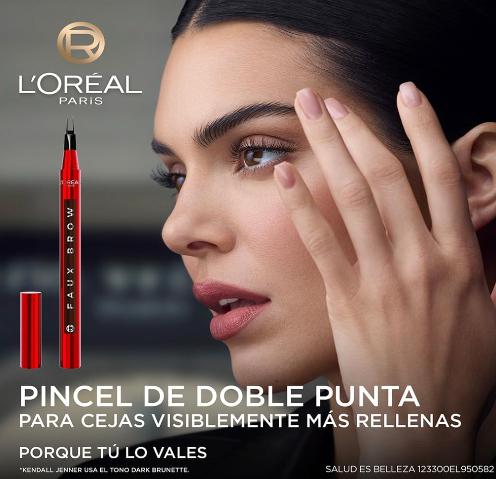 LOREAL Paris Faux Brow Plumin Rellenador para Ceja Tono 393 Soft Black 1mL