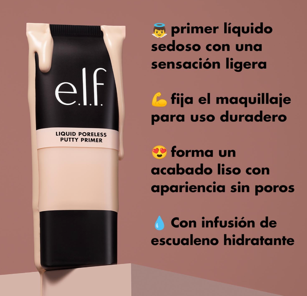 ELF Cosmetics Liquid Poreless Putty Primer Pre-base Universal Sheer