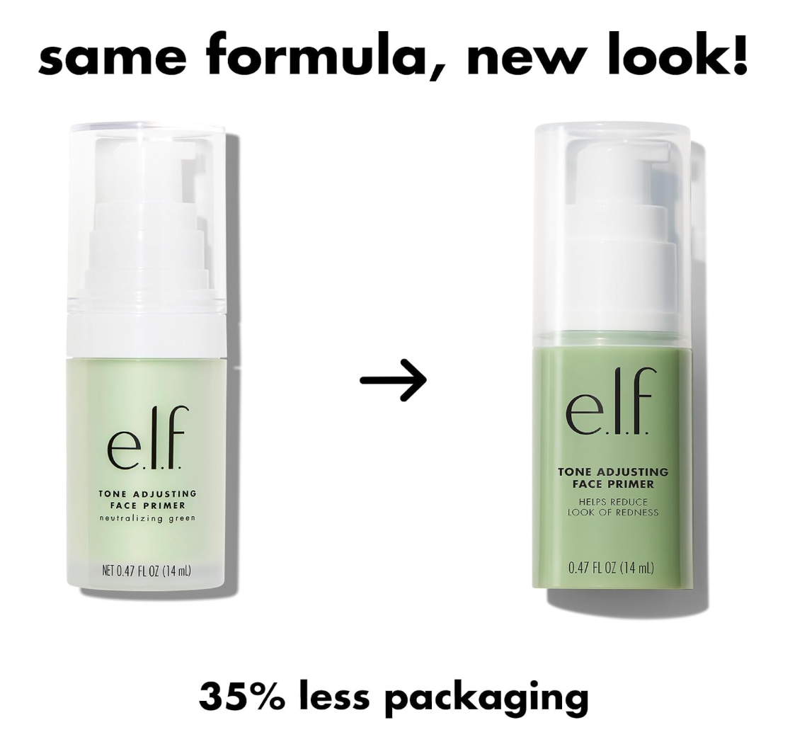 ELF Prebase facial Studio Mineral Infused, ajuste de tono verde 14ml