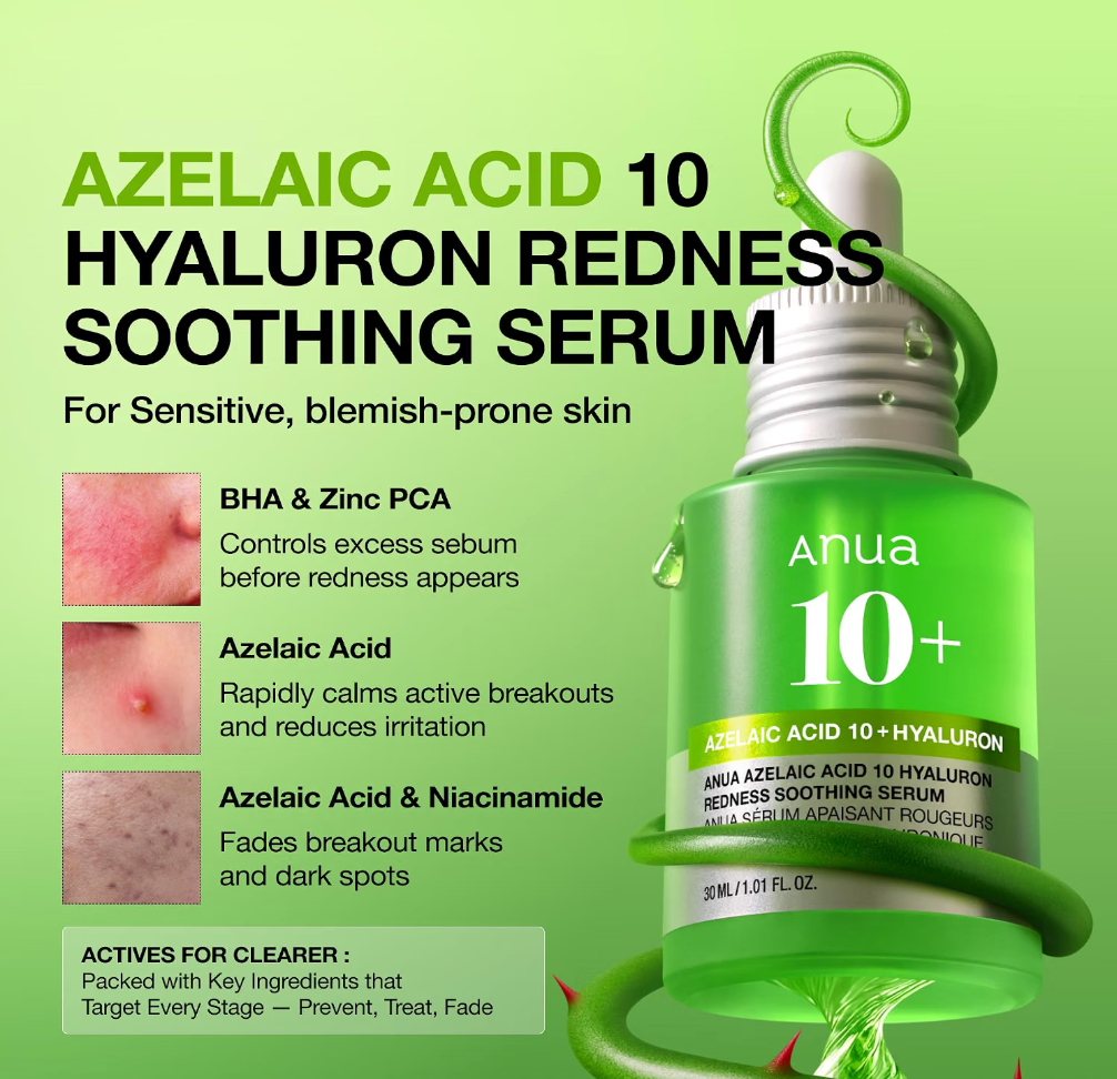 ANUA Azelaic Acid 10+ Hyaluron Serum 30ml