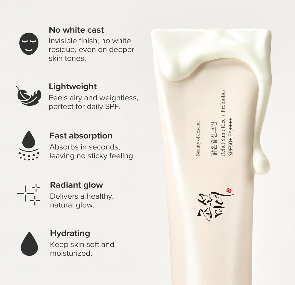 BEAUTY OF JOSEON Relief Sun Rice + Probiotics SPF50+