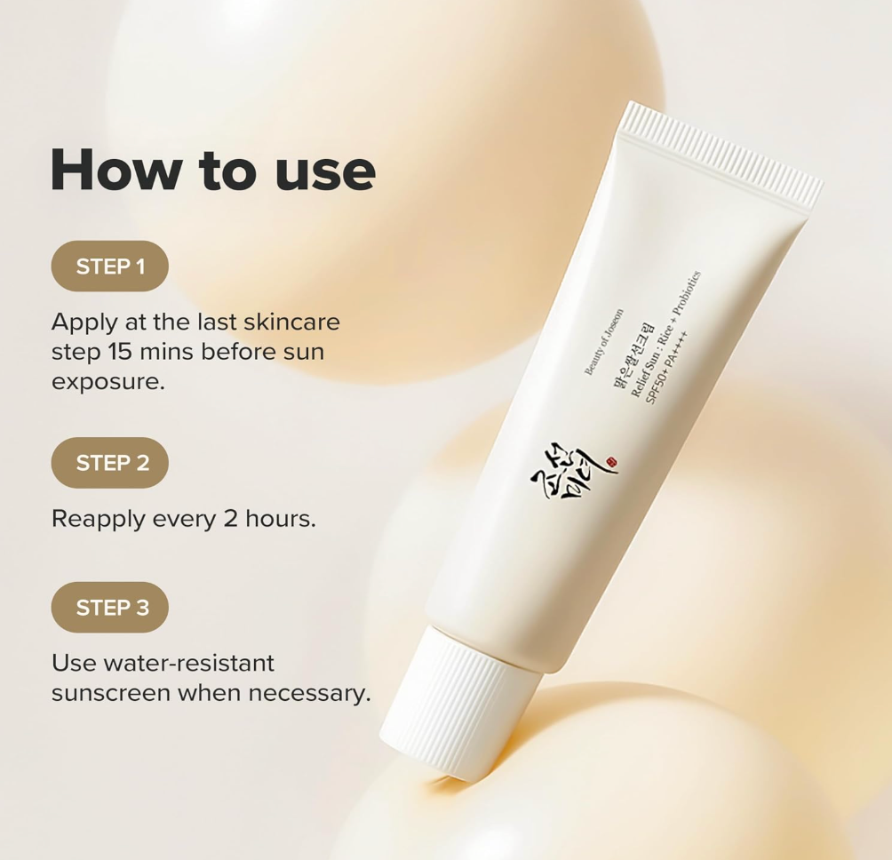BEAUTY OF JOSEON Relief Sun Rice + Probiotics SPF50+
