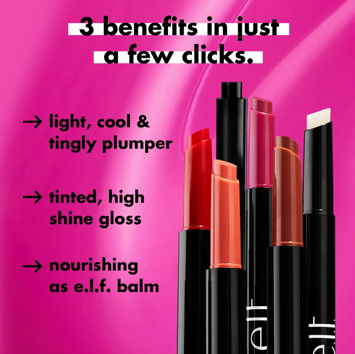 ELF Pout Clout Lip Plumping Pen bálsamo, Gloss y voluminizador de labios
