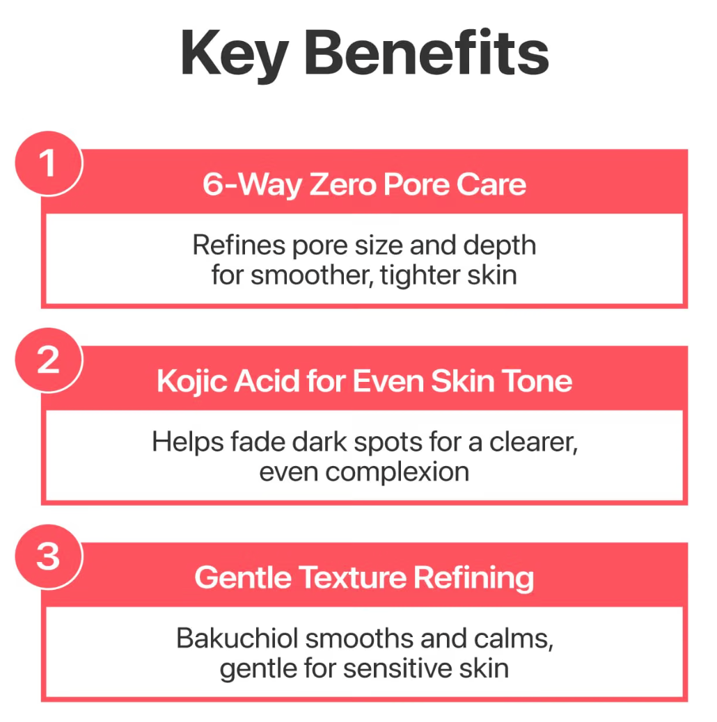 NUMBUZIN N3 Bífida Bakuchiol Zero Pore Serum 30ml