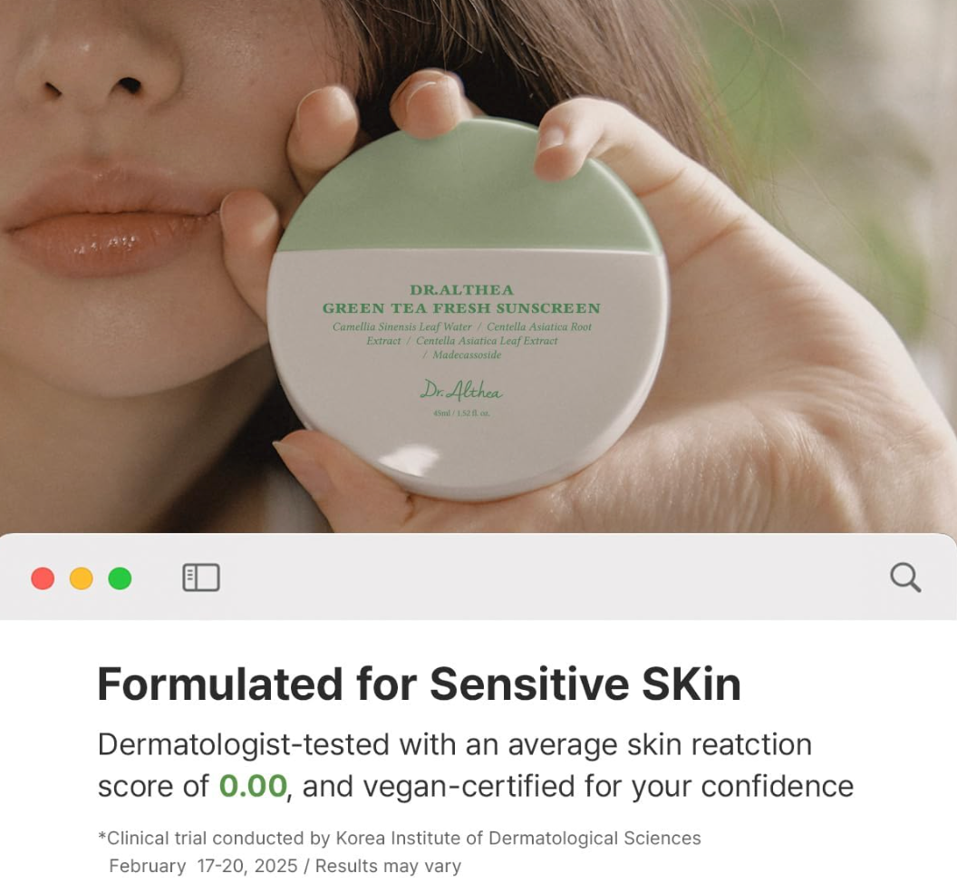 DR ALTHEA Green Tea Fresh Sunscreen Spf50+ 45 ml