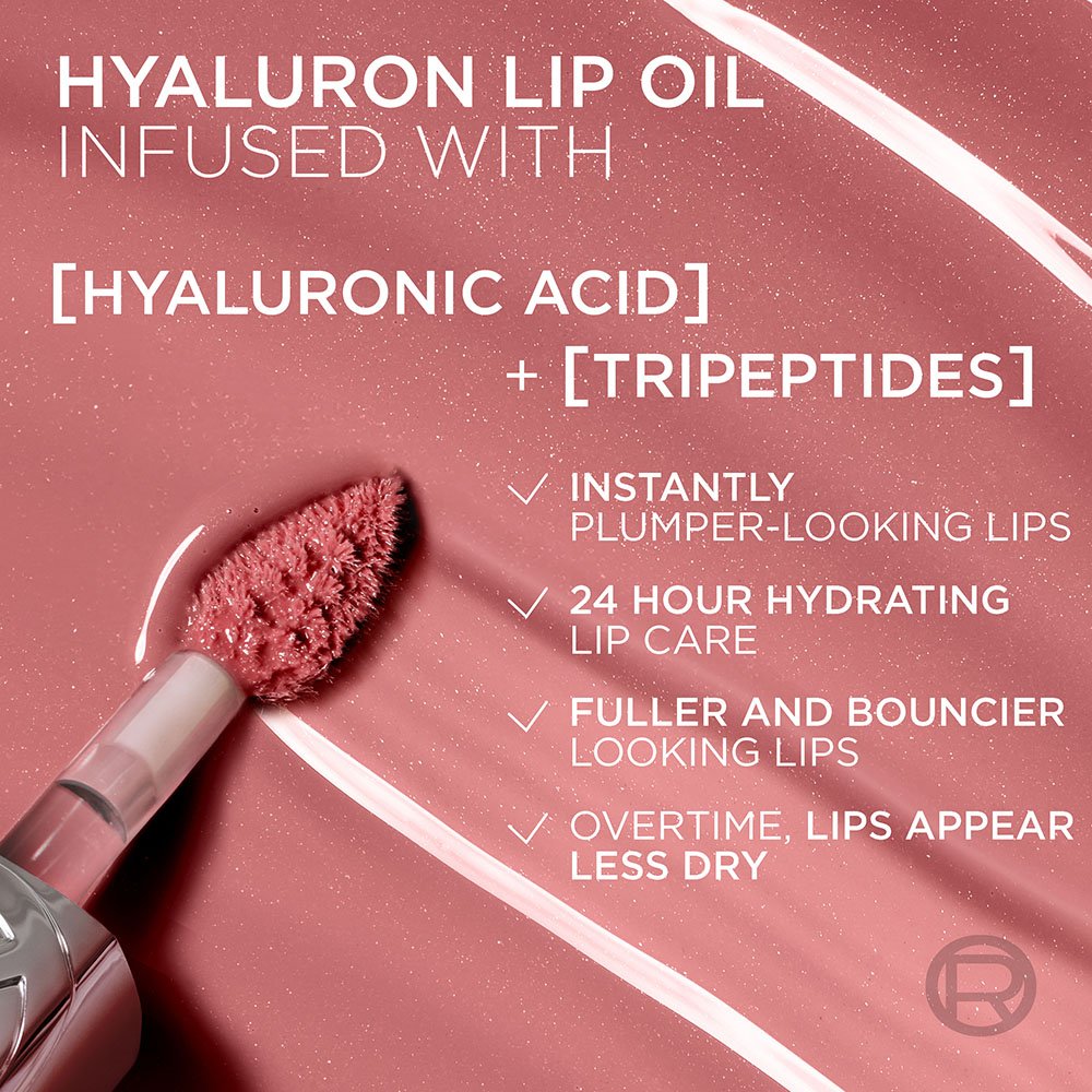 Loreal Paris Plump Ambition Hyaluronic Lip Oil – Brillo Voluminizador con Ácido Hialurónico
