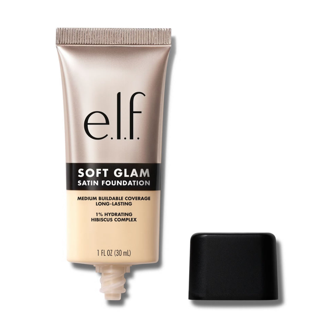 ELF Soft Glam Satin Foundation – Base de Maquillaje Acabado Natural y Duradero