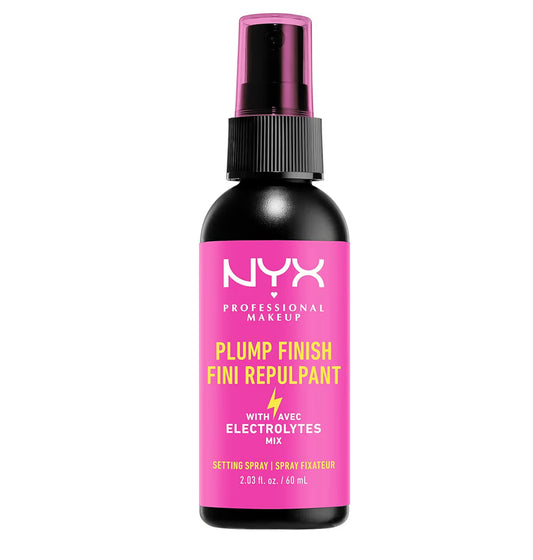 NYX Professional Makeup Plump Finish Fini Repulpant – Spray Fijador con Electrolitos (60 ml)