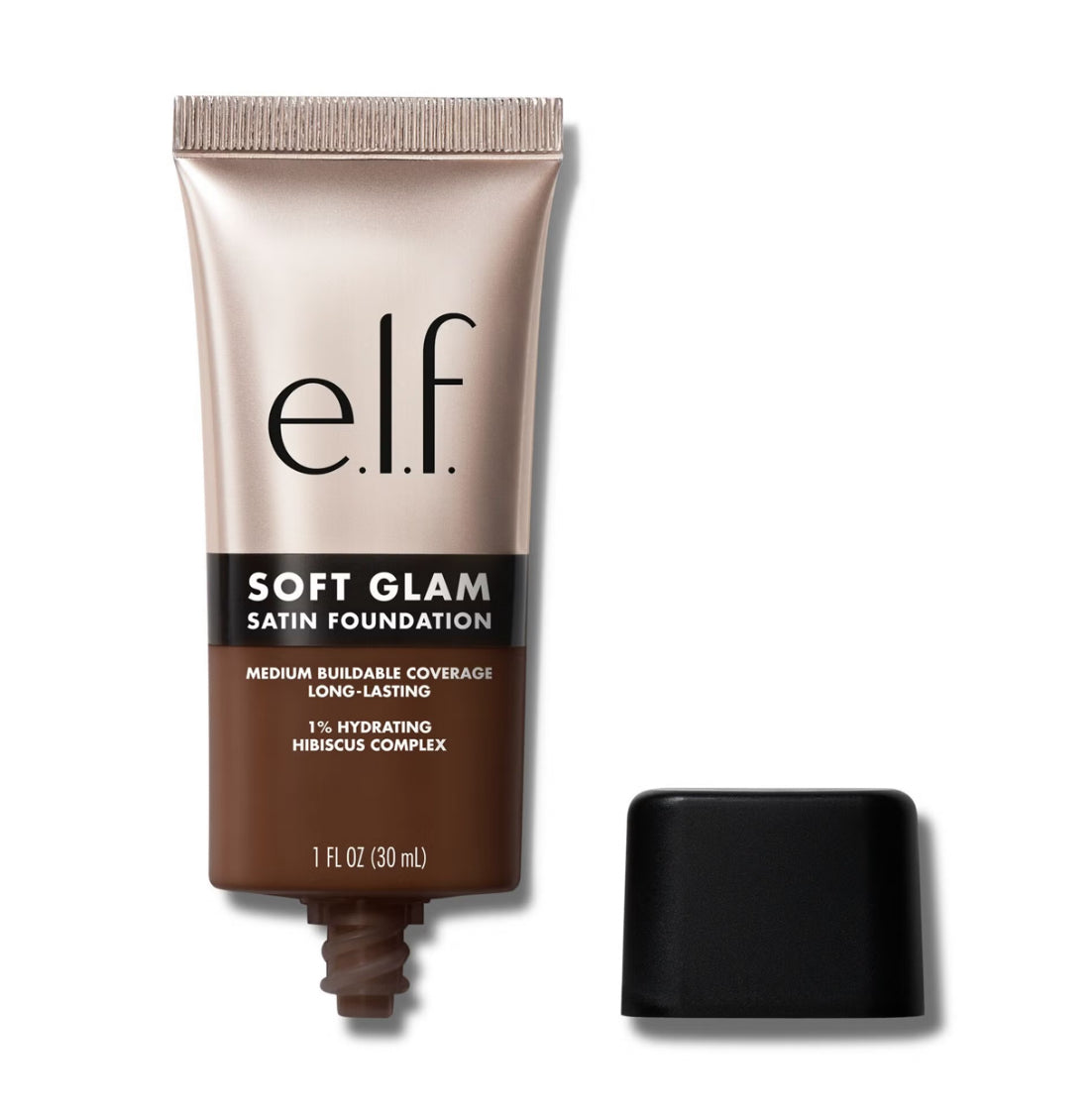 ELF Soft Glam Satin Foundation – Base de Maquillaje Acabado Natural y Duradero