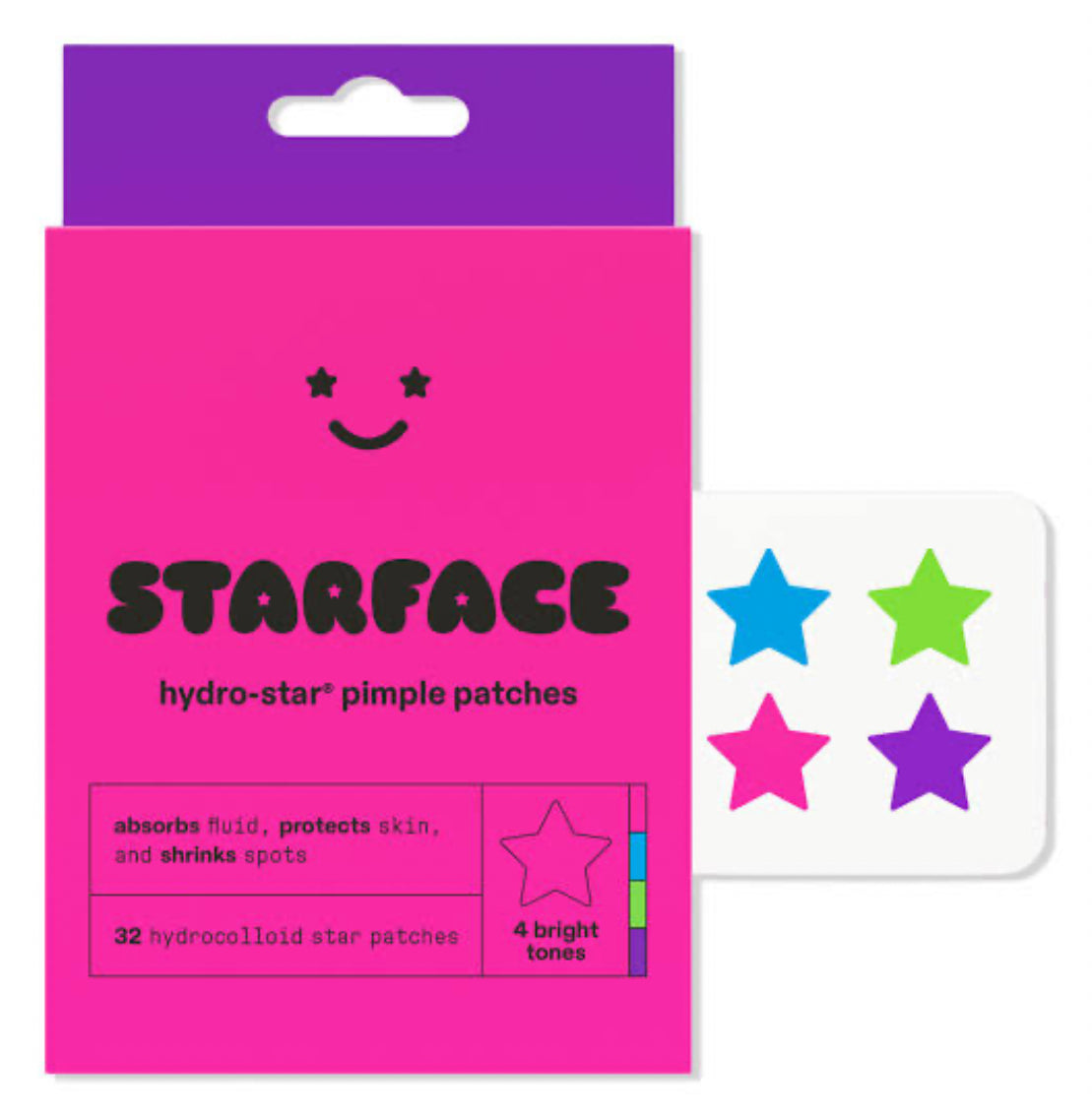 Starface hydro-star pimple 32 patches varios colores