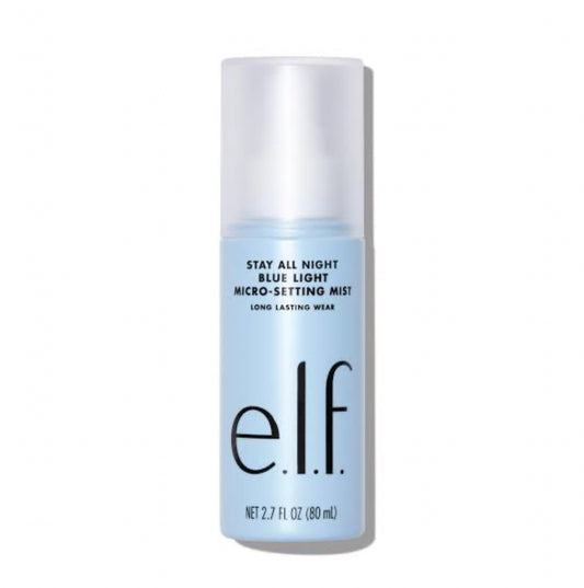 ELF Stay All Night Blue Light Setting Mist 80 mL – Fijador de Maquillaje Protección contra Luz Azul y Larga Duración
