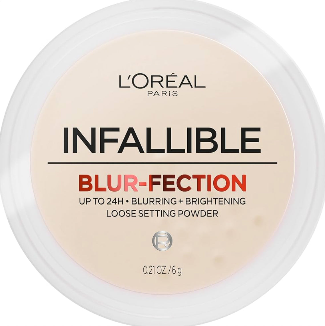 Loreal Paris Infallible Blur-fection – Polvo Suelto Fijador 24H con Efecto Blur