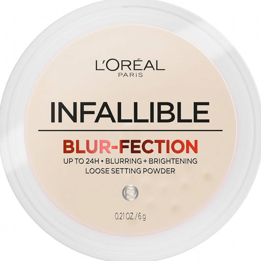 Loreal Paris Infallible Blur-fection – Polvo Suelto Fijador 24H con Efecto Blur