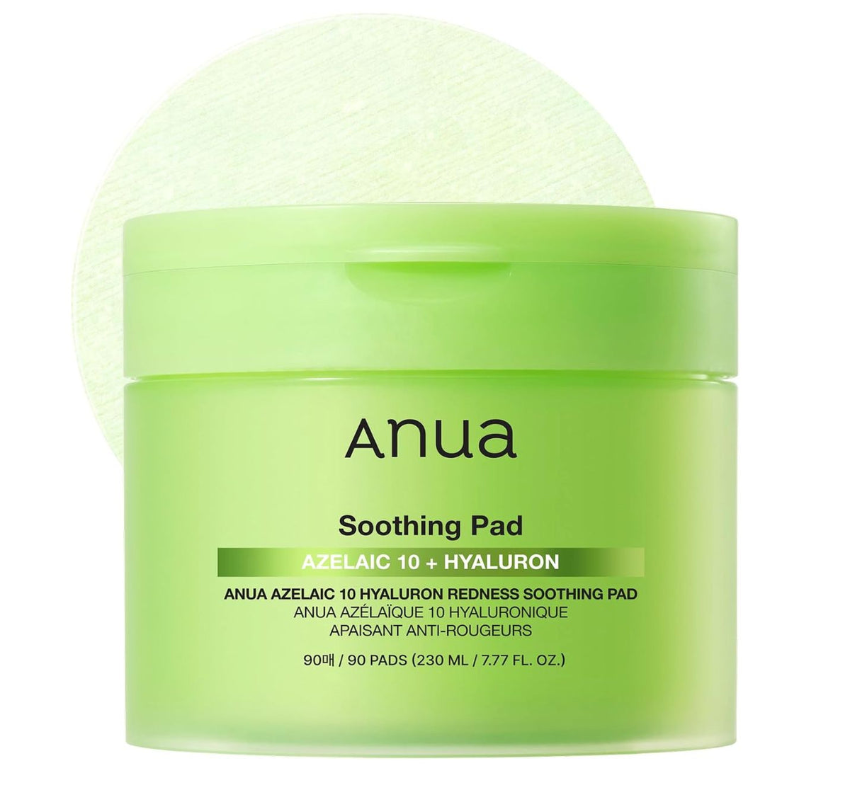 ANUA Azelaic 10 + Hyaluron Redness Soothing Pad (90 Pads)