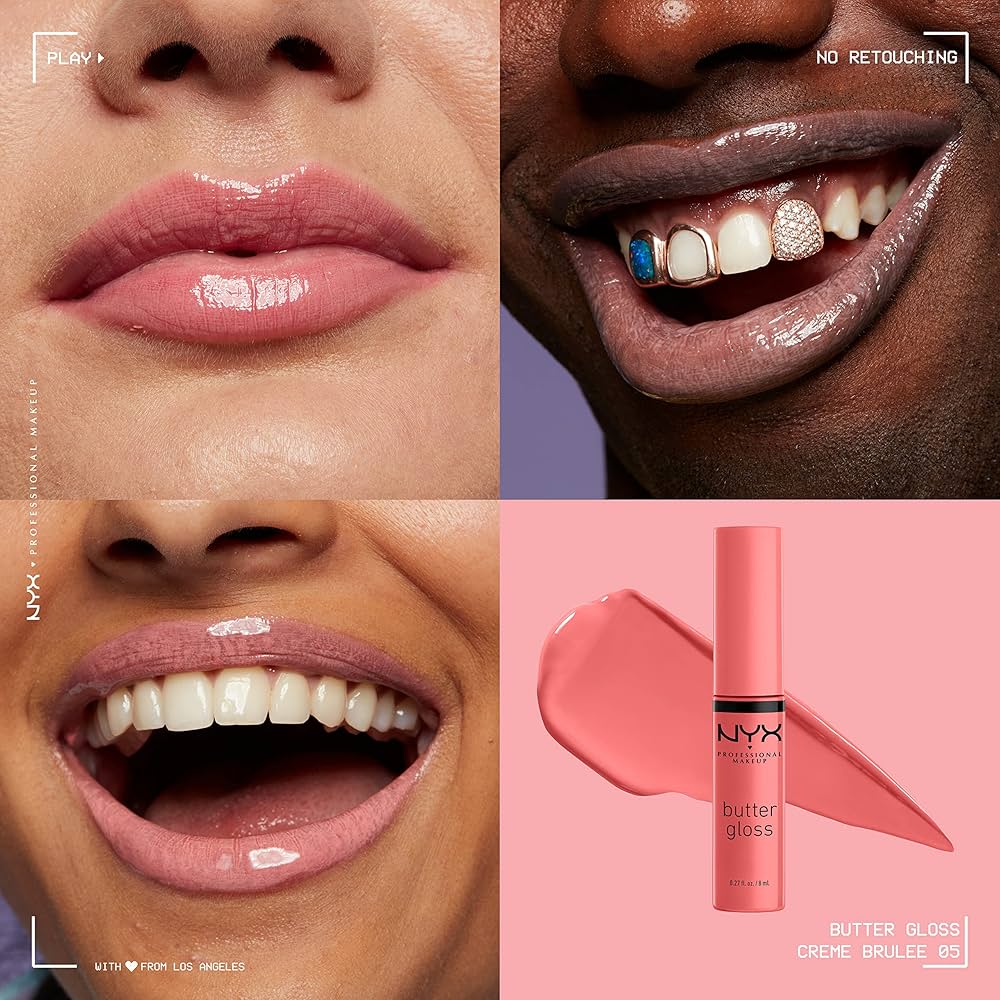 NYX Butter Gloss Lip Trio – Crème Brûlée · Fortune Cookie · Madeleine