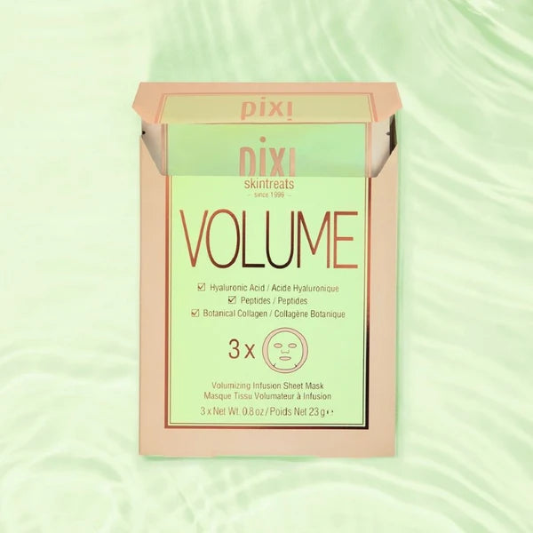 Máscarilla De Hoja Iluminadora Pixi Glow Collagen Boost 3 Pz
