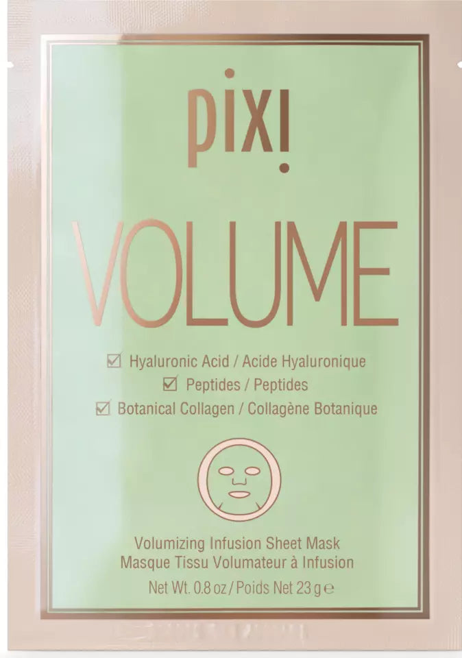 Máscarilla De Hoja Iluminadora Pixi Glow Collagen Boost 3 Pz