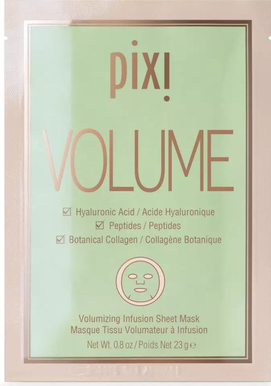 Máscarilla De Hoja Iluminadora Pixi Glow Collagen Boost 3 Pz